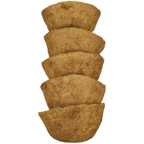 Selections Pack of 5 Coco Wall Basket Planter Liner (30cm)