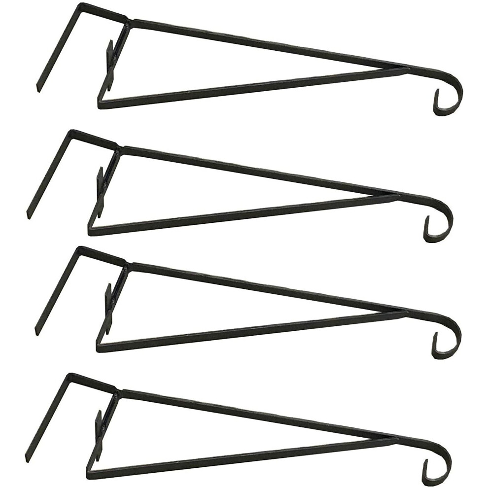 Hanging Basket Brackets for Wooden Fence Panels (Set of 4)
