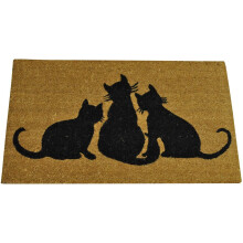 Cat Family Indoor & Outdoor Coir Doormat