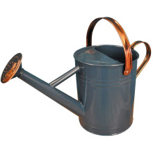 Heritage Blue & Copper Metal Watering Can (3.5 Litre)