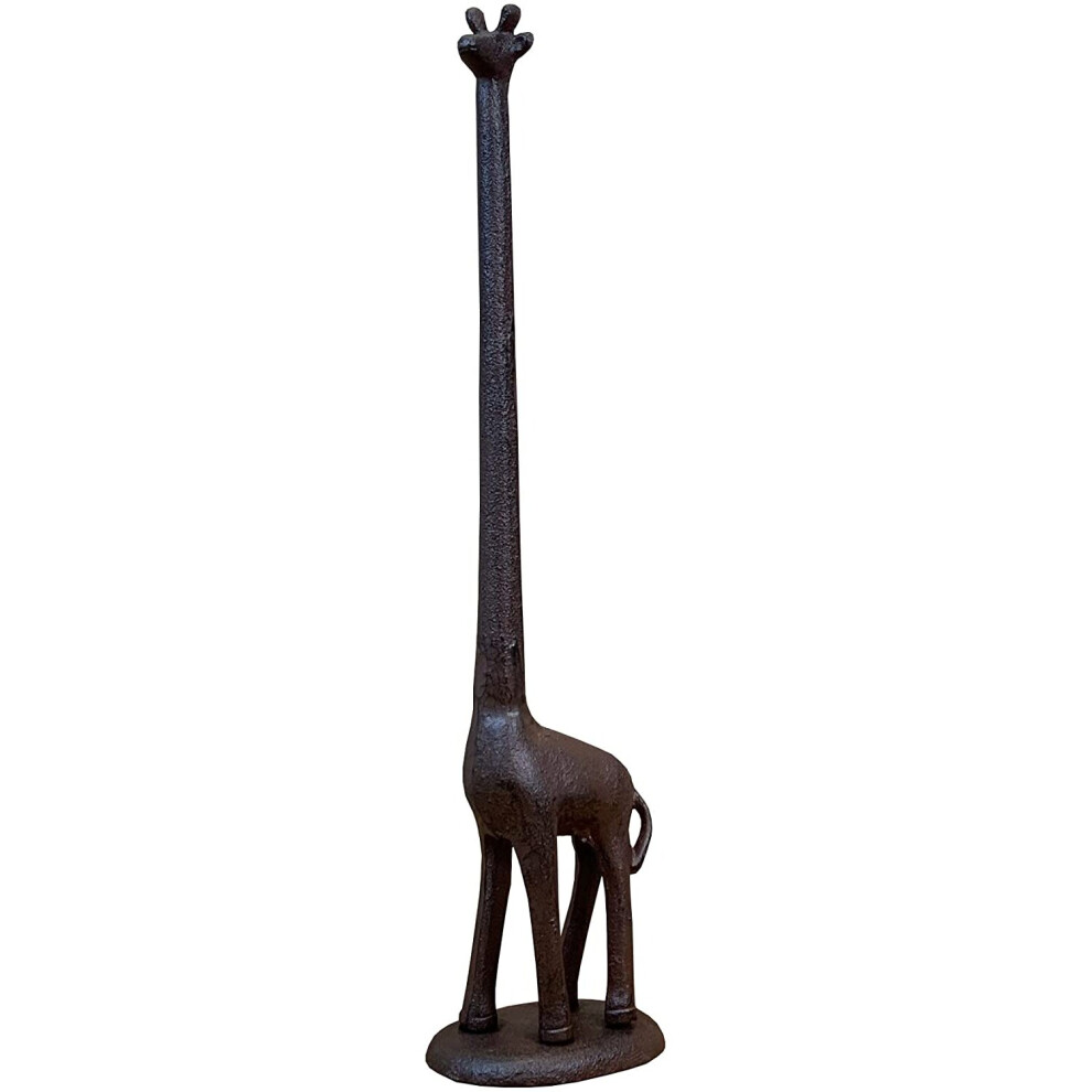 Giraffe Novelty Loo Roll Holder in Cast Iron