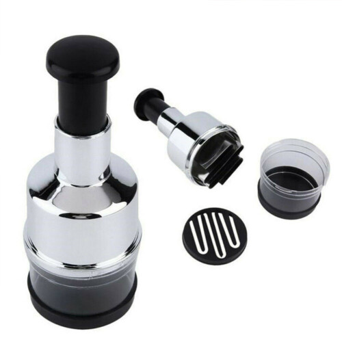 Manual Hand Press Garlic Onion Vegetable Food Chopper Cutter Processor Dicer 1