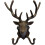 Selections Cast Iron Stag Head Wall Coat Hook Rack 1