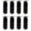 Selections Set of 8 Black Drain & Gutter Downpipe Leaf Guard Plugs (30cm) 1