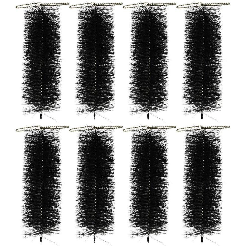 Set of 8 Black Drain & Gutter Downpipe Leaf Guard Plugs (30cm)