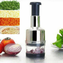 Manual Hand Press Garlic Onion Vegetable Food Chopper Cutter Processor Dicer