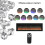 Living And Home 70 Inch LED Electric Fireplace Insert/Free Standing Wall Fire Heater 5