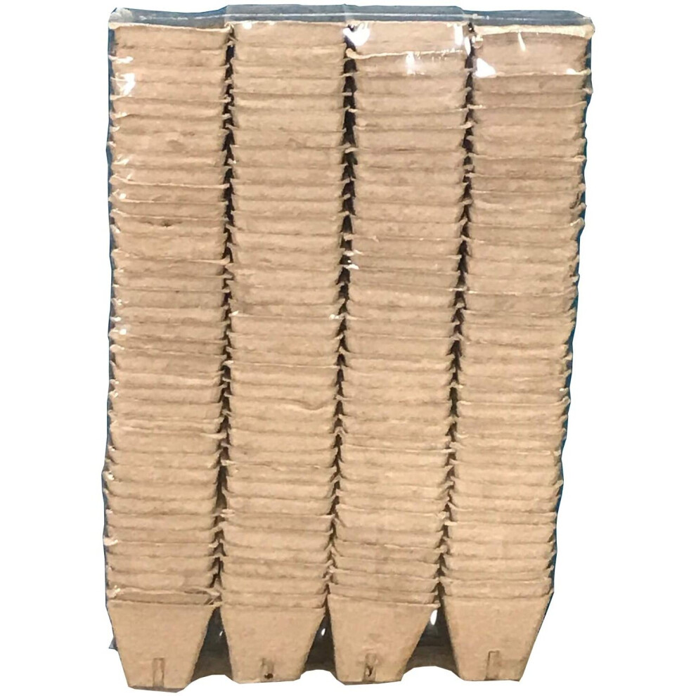 Selections 144 X 5Cm Eco Square Fibre Biodegradable And Compostable Plant Pots