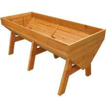 Veg-Trough Large Wooden Raised Vegetable Bed Planter
