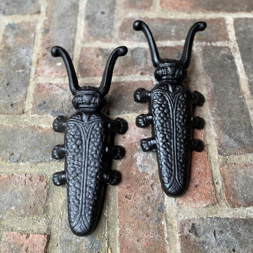 Selections Set of 2 Cast Iron Beetle Boot Jacks 1