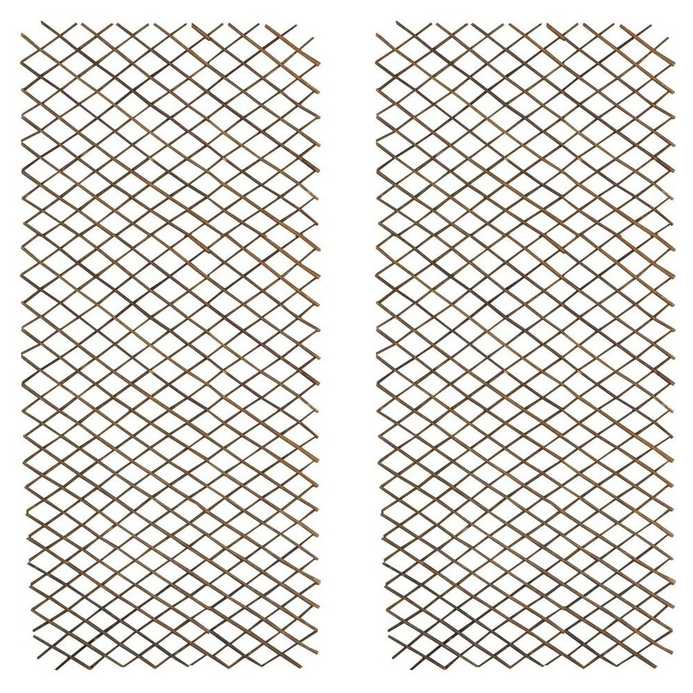 Selections Set Of 2 Expanding Willow Trellis (180Cm X 90Cm)