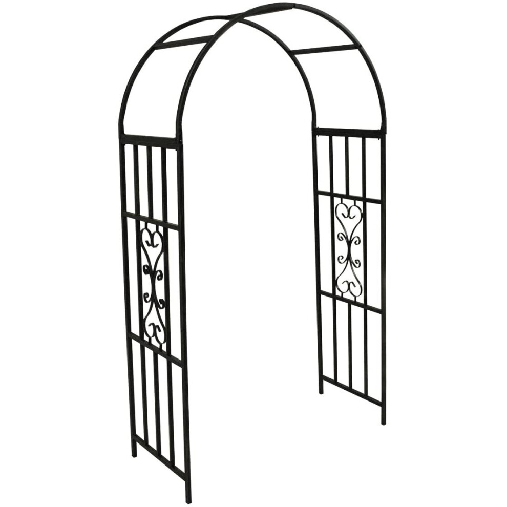 Selections Metal Amalfi Garden Arch Black