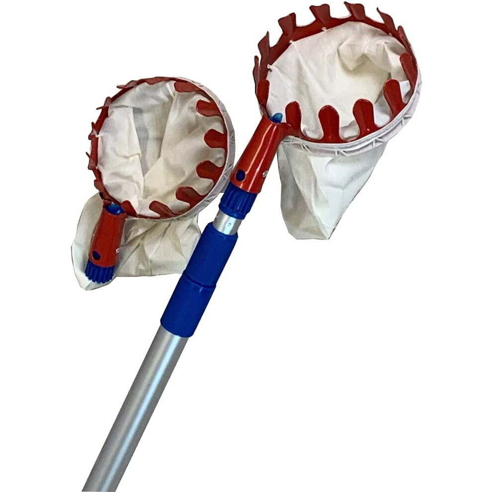 Deluxe Lightweight Telescopic Apple & Fruit Picker with Extra Picking Head