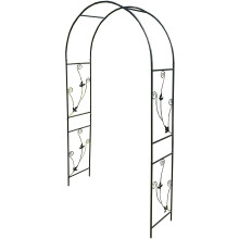 Metal Weatherbury Leaf Scroll Arch Garden Arch