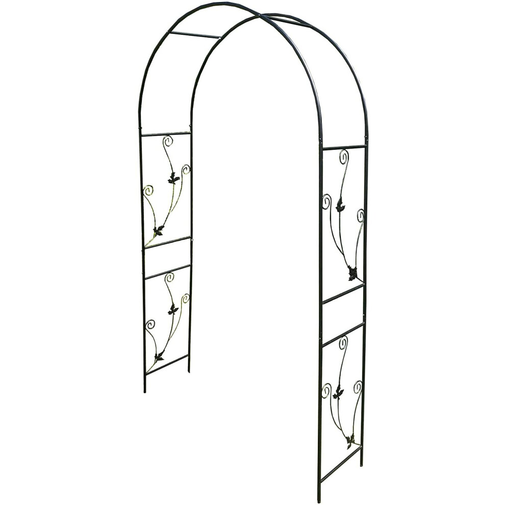 Metal Weatherbury Leaf Scroll Arch Garden Arch