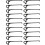 Selections Gutter Brush Leaf & Moss Guard Fixing Clips (Pack of 20) 1