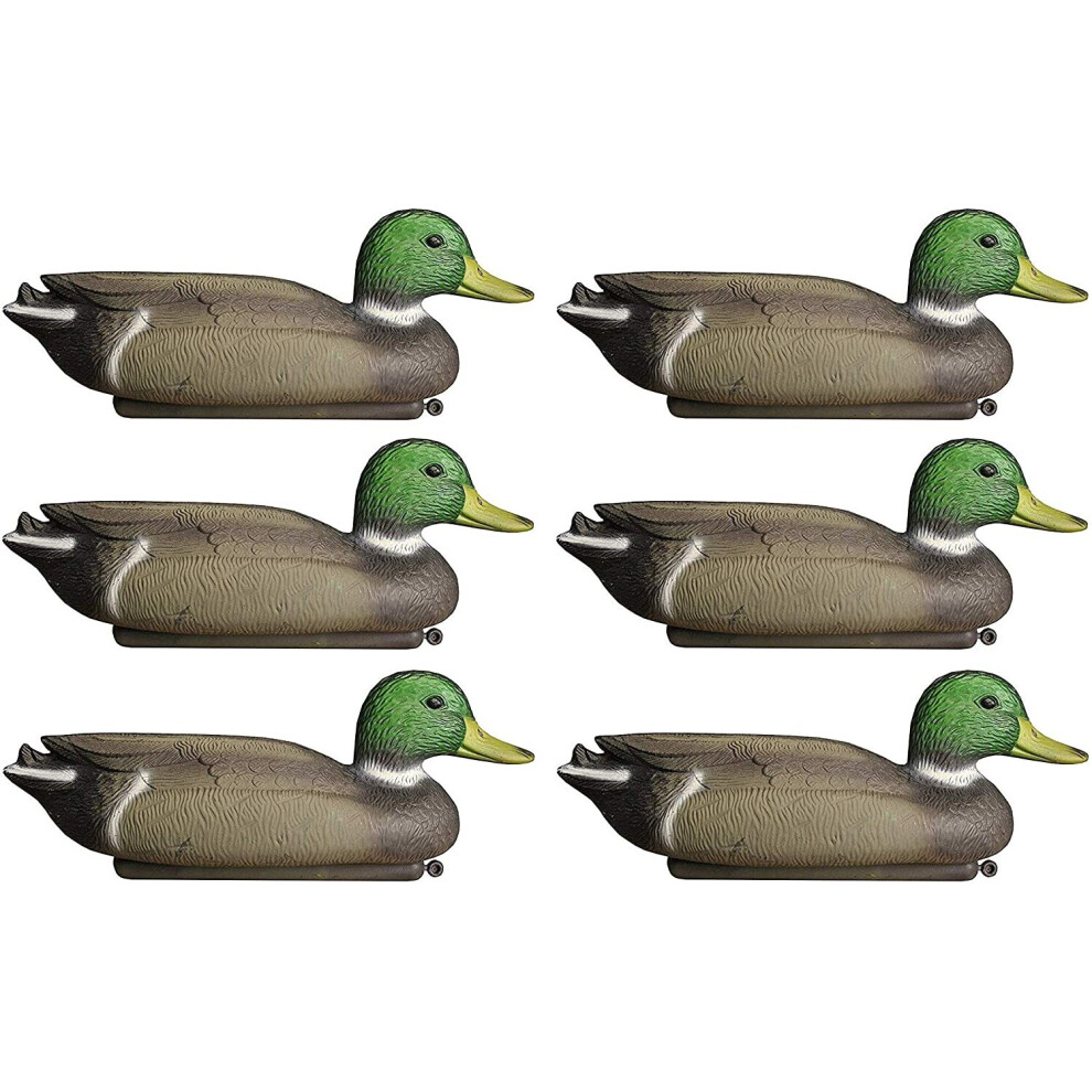 Mallard Duck Floating Decoy Pond Decoration Large (Set of 6)