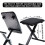 Double Braced X-Frame Music Stand & Chair - Portable, Height-Adjustable Keyboard/Drum Stool 2