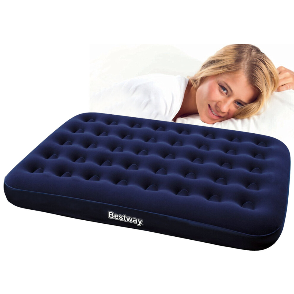 Bestway Quick Inflation Double Airbed Blue