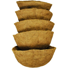 Pack of 5 Round Coco Hanging Basket Planter Liner (40cm)