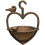 Selections Vintage Hanging Bird Seed Feeder Cast Iron Heart Shape 1