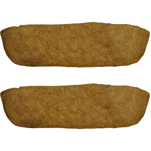 Selections Pack of 2 Coco Wall Trough Garden Planter Liners (60cm)