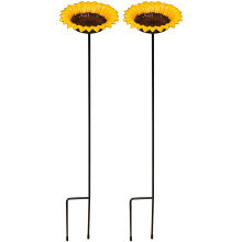 Cast Iron Wild Bird Sunflower Dish Bird Feeder (Set of 2)