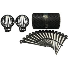 Gutter Protection Mesh Guard (6m) & Downpipe Guards (Set of 2)