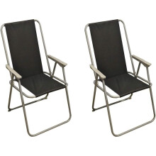 Set of 2 Folding Garden Furniture Set Chairs