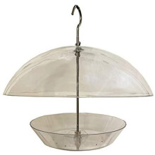 Hanging Clear View Bird Feeder with Integral Squirrel Baffle