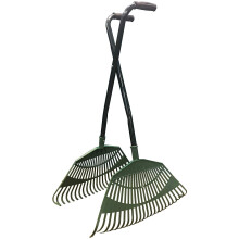 Long Handled Leaf Collecting Grabs - Lightweight Tubular Steel with Plastic Grips for Easy Leaf & Grass Debris Collection (90 cm)
