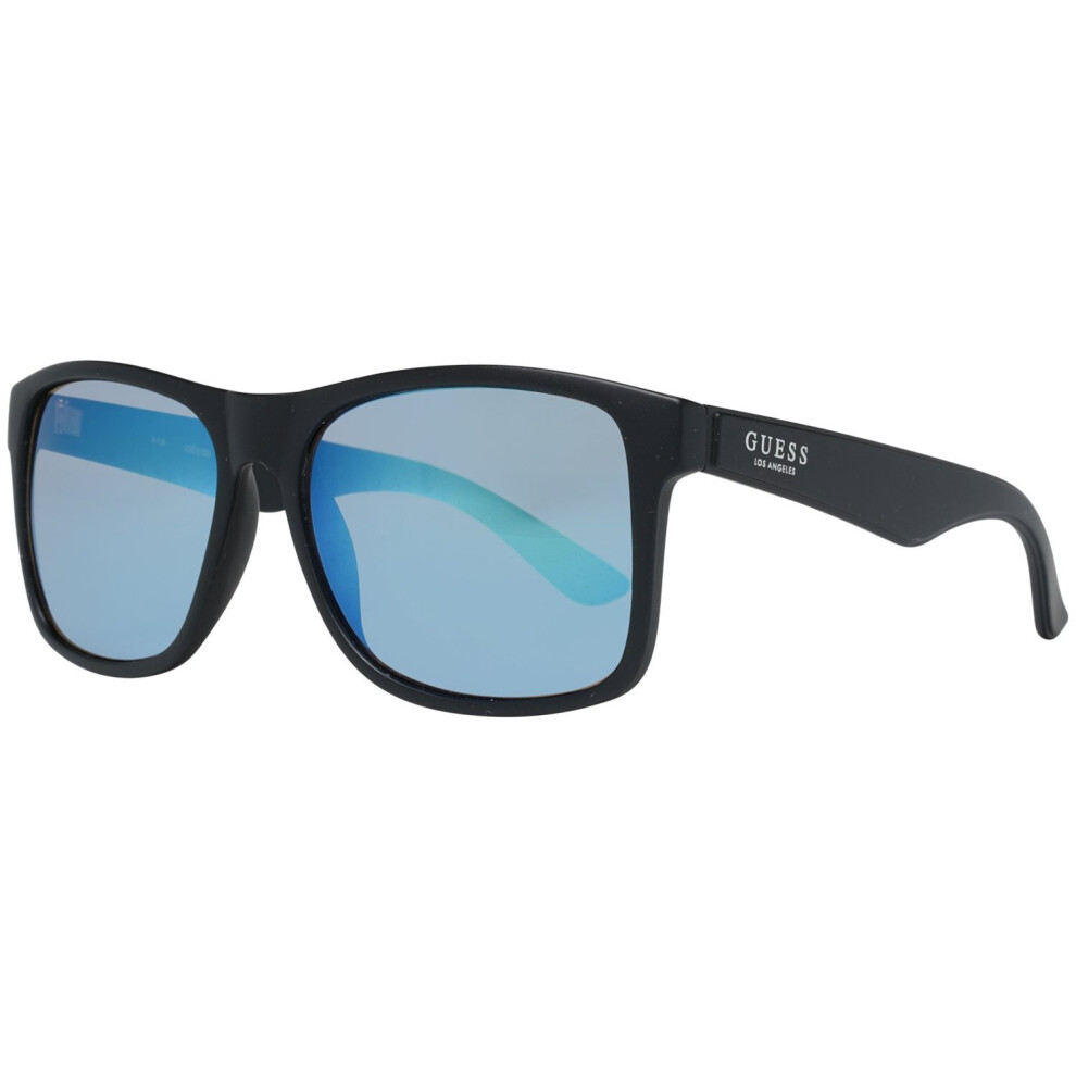 Square Black Blue Mirrored GF0203