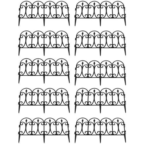 Selections Kew Black Plastic Lawn (60.5cm x 32.5cm) - 10 Panels