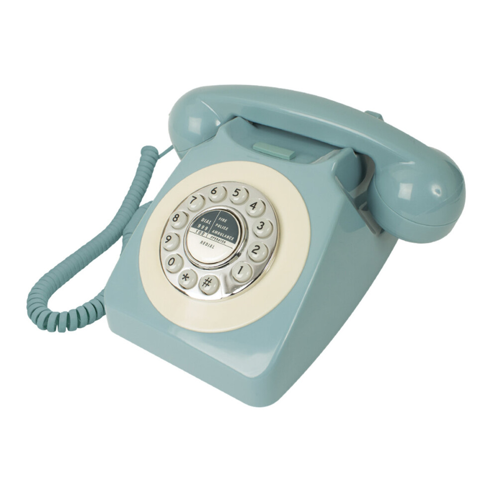Benross 44540 Classic Retro Home Telephone / Vintage Phone - Blue