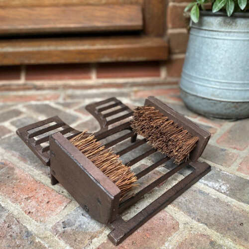 Selections Cast Iron Classic Boot Jack & Shoe Scraper 1