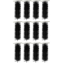 Set of 12 Black Drain & Gutter Downpipe Leaf Guard Plugs (30cm)