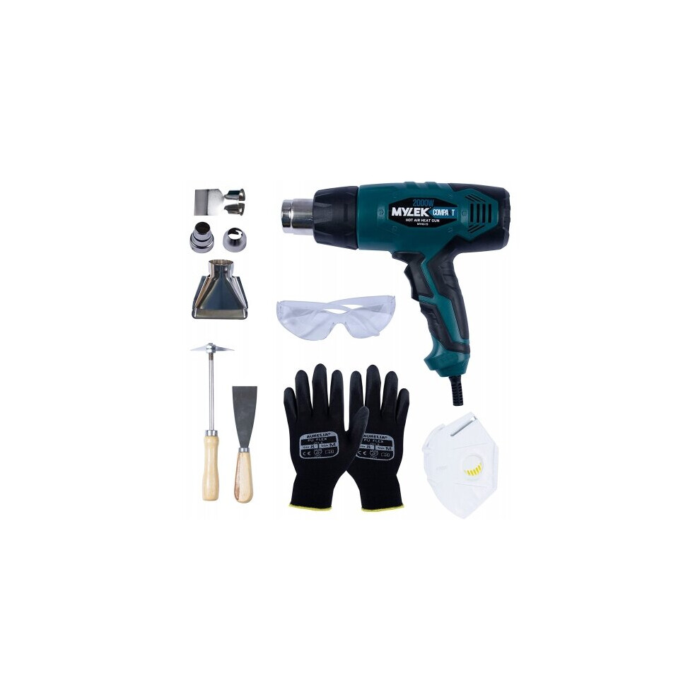 MYLEK Hot Air Heat Gun and Safety / Accessory Set