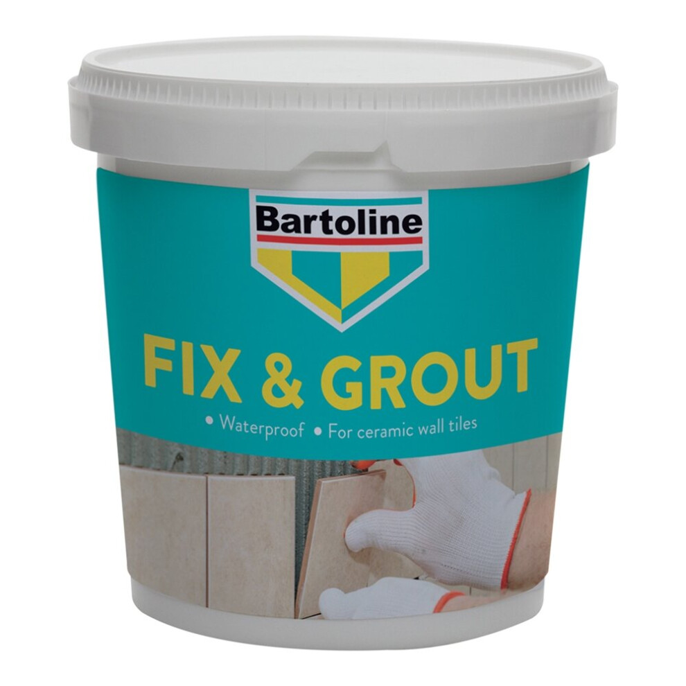 Bartoline Wall Tile Fix & Grout Tub 500G 5010789850159