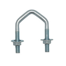 U Bolt 1.75" M8 V Bolt TV Aerial Satellite Bracket Pole Fixing Clamp for up to 1.5" Mast