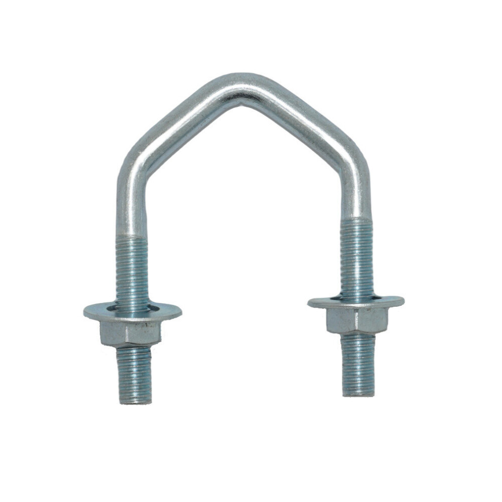 U Bolt 1.75" M8 V Bolt Tv Aerial Satellite Bracket Pole Fixing Clamp For Up To 1.5" Mast 3713794182810