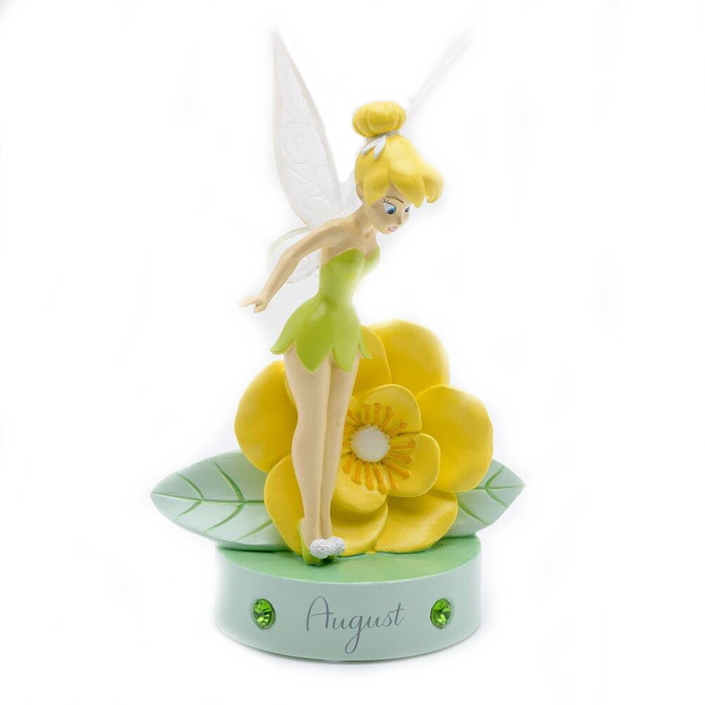 Disney Tinkerbell Resin Birthday Figure with Birthstone - August