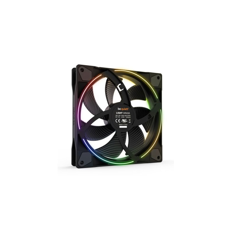 Be Quiet Bl074 Wings 14Cm Pwm Argb Case Fan Rifle Bearing 20 Leds Front & Bl074 Light 4260052188781