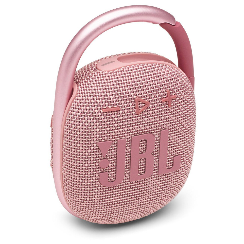 JBL Clip 4 Portable Bluetooth Speaker, Pink, JBLCLIP4PNKAM