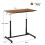Costway Sit-Stand Gas-Rod Lifting Desk Mobile Home Office Workstation 4