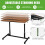 Costway Sit-Stand Gas-Rod Lifting Desk Mobile Home Office Workstation 6