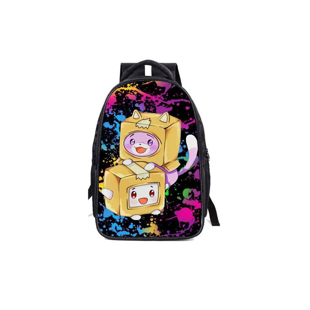 (Yellow, Knapsack) Lankybox Backpack 3d Printing Casual School Bags For Teenage Girls Pencil Boxes