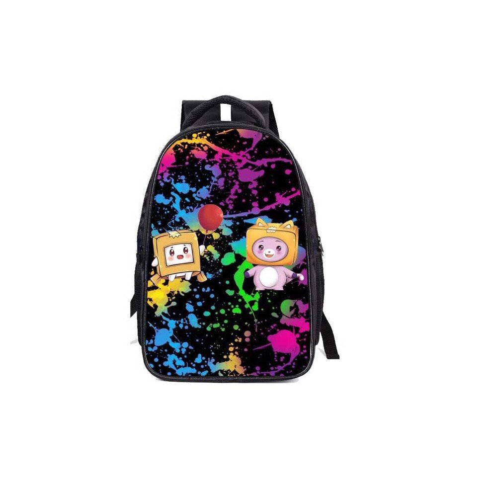 (Red, Knapsack) Lankybox Backpack 3d Printing Casual School Bags For Teenage Girls Pencil Boxes