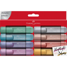 Marker - FABER-CASTELL - TL 1546 - 8 Stück - Multicolor - Keilspitze