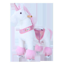 PonyCycle Ux402 Unicorn-Medium Plush Toy, Pink