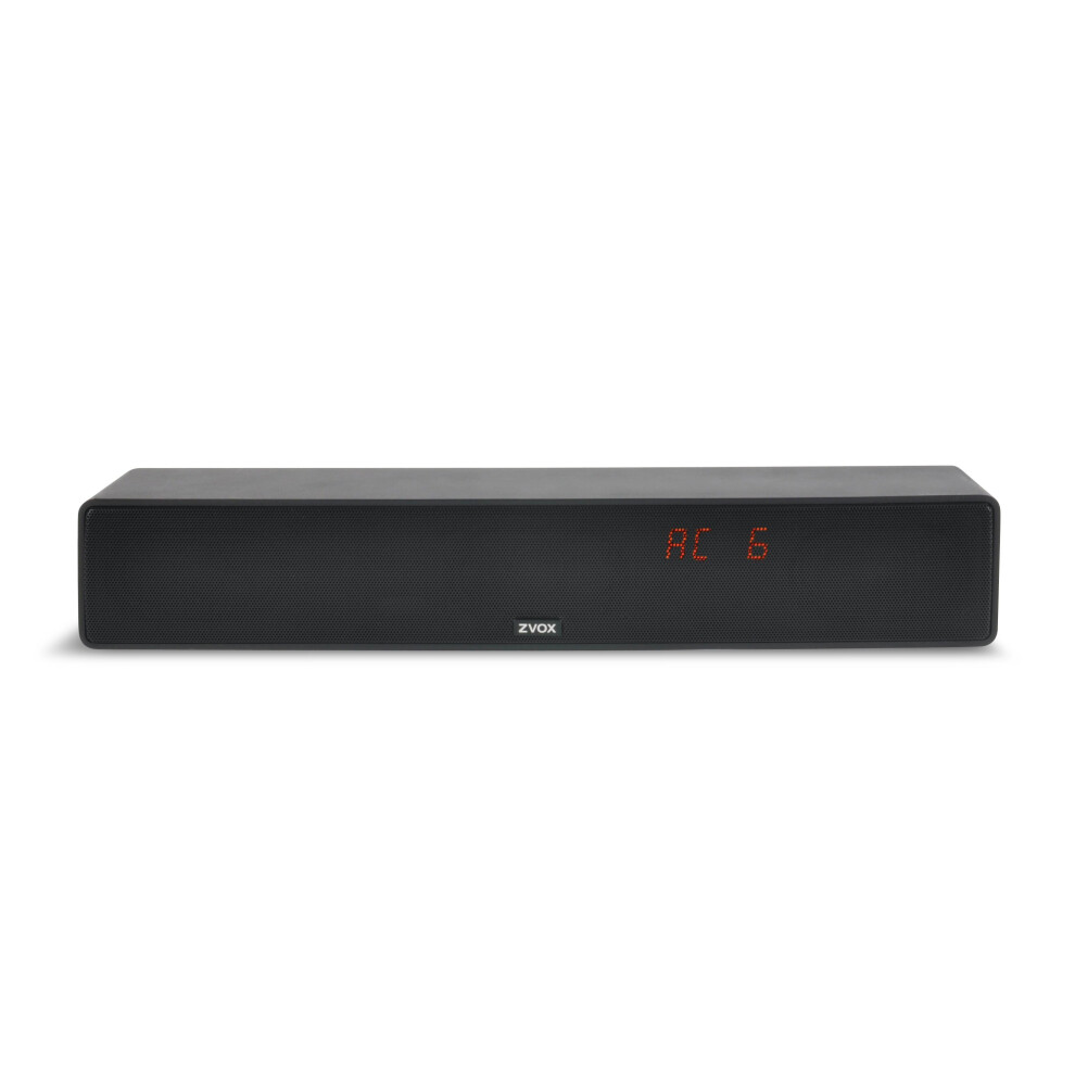 ZVOX Dialogue Clarifying Sound Bar with Patented Hearing Technology - AccuVoice TV Sound Bar with Twelve Levels of Voice Boost - Home Theater Audio TV